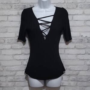 Riller Rib Knit Shirt Top Womens Size 1